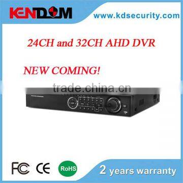 Kendom New Coming 24CH and 32ch h.264 dvr offer free CMS software dvr ahd dvr 1080p