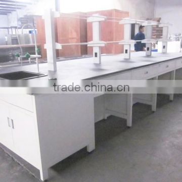 Laboratory bench, hospital use with chemical resistant worktop