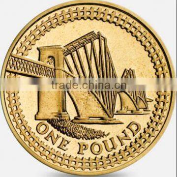 Promotional metal gold novelty decoration coin