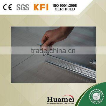 Sound absorption glasswool ceiling sound deadening ceiling grid