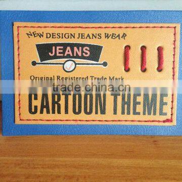 fashion design metal leather labels