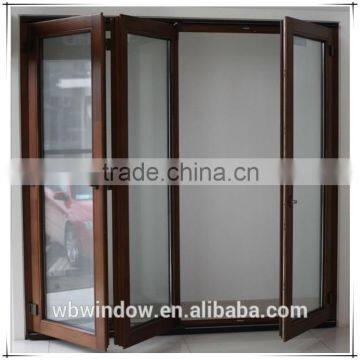 PVC/Vinyl/Plastic glass folding door for balcony,exterior /outdoor folding door,PVC windows and doors