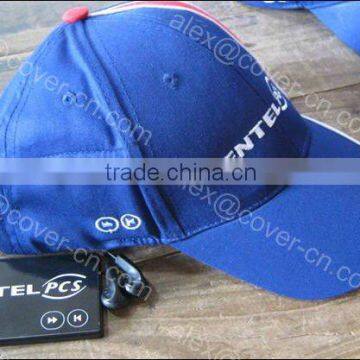 custom fm radio hat baseball cap with radio