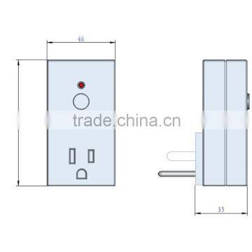 RF Smart Wireless Electric Socket Switch Set EU Plug K21 2+1 photo-6