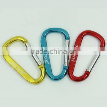 Wholesale D Shaped Lead Free Pantone Code Flat Carabiner Clip With Printing Logo photo-4