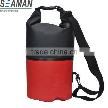 500D PVC Tarpaulin colorful Heavy Duty Waterproof Dry Bag with Adjustable Shoulder Strap