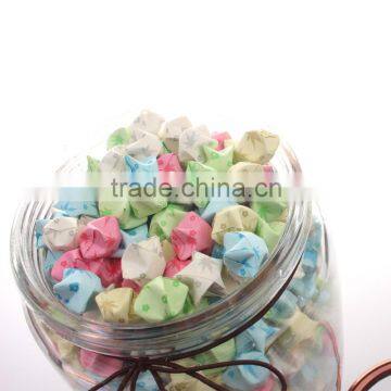 Luminous Lucky Star Paper Heart Paper Origami Museum Wishing Star Paper Birthday Gift Stripes White Five-pointed Star Quality Choice photo-2