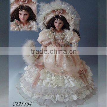 Wholesale children's gift 22'' russian ceramics porcelain doll