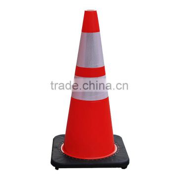 70cm Soft Flexible Colored PVC traffic road safety barricade cones