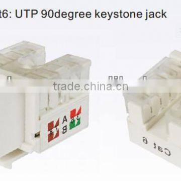 UTP 90degree CAT5E Keystone