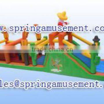 Commercial outdoor playground inflatable obstacle course SP-OC038