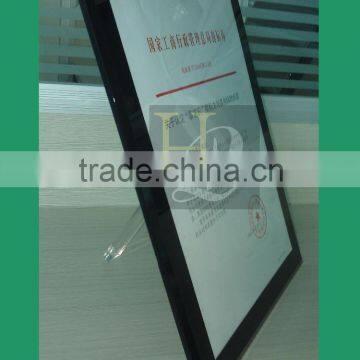 Manufacturer direct sale acrylic certificate poster holder acrylic photo frame with support