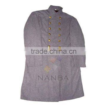 Civil War Grey Double Breasted Frock Coat