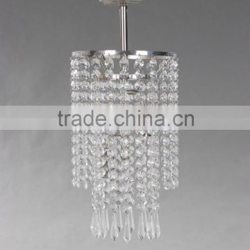 2015 Silver ceiling pendant lamp/chandelier light and crystal for decorations with CE