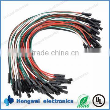 Dupont 2.54mm Pitch 1 Pin to 1 Pin Single Port Female to Female Electronic Wire Harness