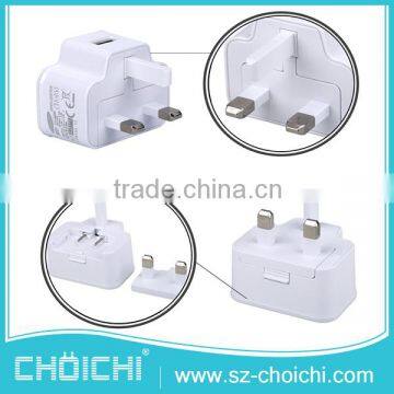 2016 New Style Top Grade ETA-U90UWE uk Plug Travel Adapter With Usb Charger for Samsung photo-5