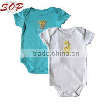 Wholesale Toddler Short Sleeve Romper Organic Baby Boy Clothes