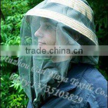 circular/round army mosquito head net/green army mosquito hat head net
