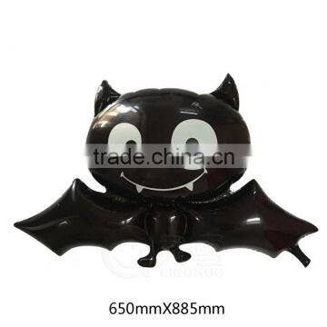 Newest design black Bat foil balloon for Halloween party decoration