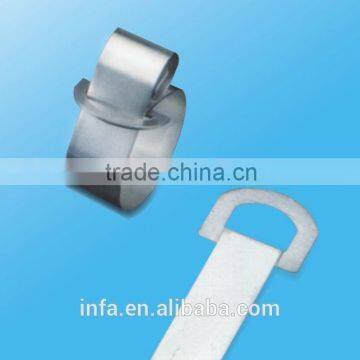 304 316 stainless steel cable ties D shape ring type