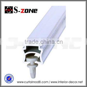 White plastic hanging curtain rails system, panel curtain track PVC SC06