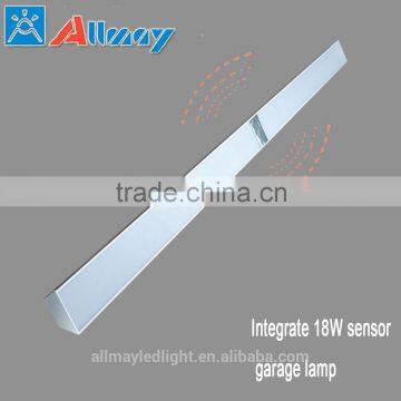 t8 integrate 18W 1200mm parking lot lighting sensor light parking garage lighting CE Rohs led light 18w 1200mm garege led light