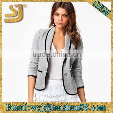 simple fashion ol design autumn europe ladies high quality knit blazer