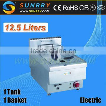 Commercial Deep Fat Fryer 12.5 Liters Home Deep Fryer Potato Chips Machine (SY-TF400A SUNRRY)