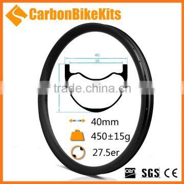 CBK S-AM650-40 27.5er carbon mountain bike rim all mountain tubeless