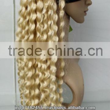 HUMAN HAIR Blonde Color Wig