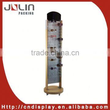 wooden eyewear display stand
