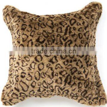 leopard printing pillow/faux fur pillow covers/fashion luxury pillows