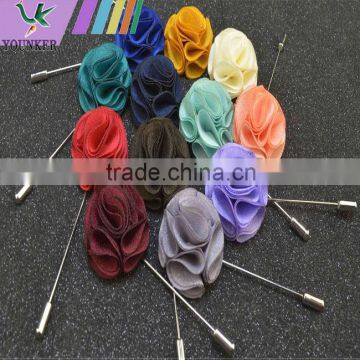 Brooch,artificial silk flower corsage insert a long needle-type suit corsage, corsage pins