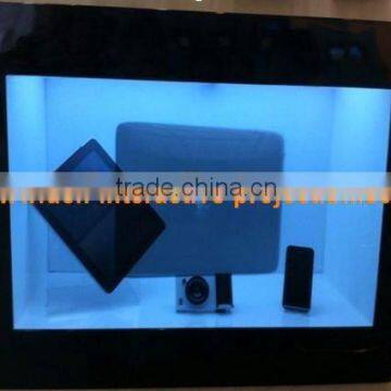 Transparent LCD display, lcd displayer with real products inside ,Good and high quality.