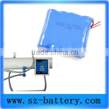 Lithium ion battery pack 14.8v 3000mah for ultrasonic flowmeter