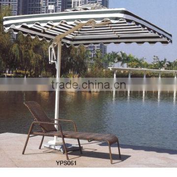 00 aluminum furniture garden leisure sun lounge chair with an umbrella set YPS061