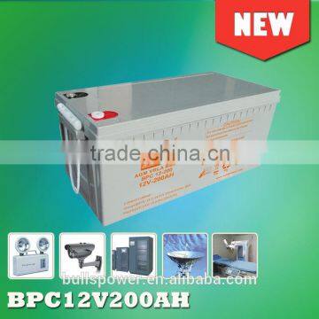 Automatic good uniformity agm battery 12v 200ah lead acid battery for UPS