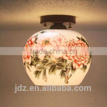 Antique LED ceiling lights Beautiful Chandelier Jingdezhen Egg sehll Porcelain Light for Dining Bedroom Hotel China ceiling lamp