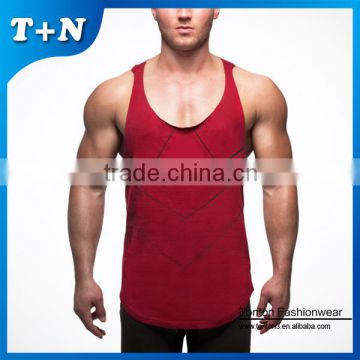 custom stringer tank top mens gym wear