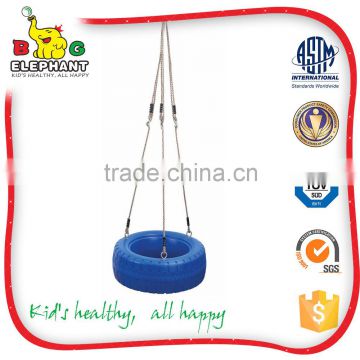 Plastic Tire Swing with PE Rope and Eye Bolt Set