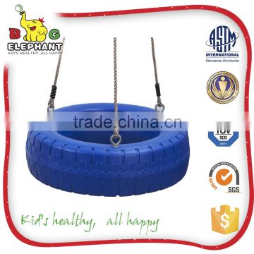 children two seat swing swivel tire