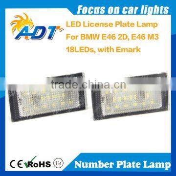 Super white canbus license plate lamp for BM-W E46 series