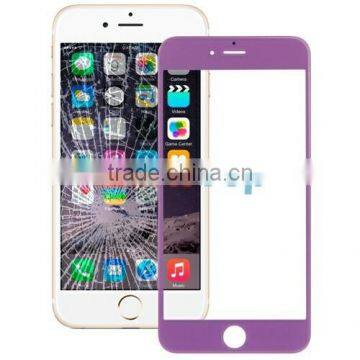 Wholesale High Quality Front Screen Glass Lens For iPhone 6 Plus Purple
