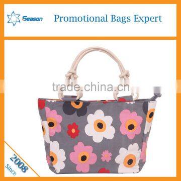 Custom Printed Women Canvas Tote Shoulder Bags Canvas Clutch Bag Wholesale photo-4