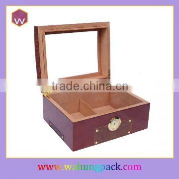 Best Humidors Wooden Box for Cigar With Glass Window