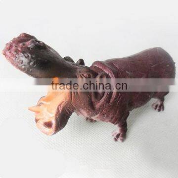 Simulation plastic hippo toy