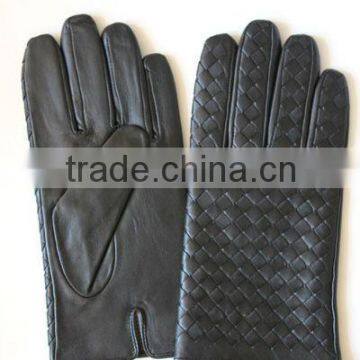 sheep skin long leather gloves