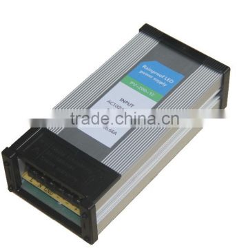 Factory direct sales 180-240vac 12vdc 200w rainproof led switching power supply with CE RoHS