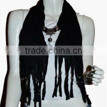 Metal Charming Elephant Pendant Jewelry Scarf