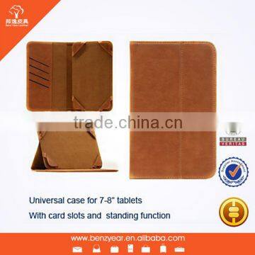 2014 hot sell fashion 7-8" universal tablet leather cover